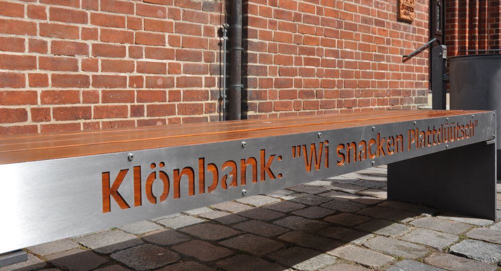 wittstock kloenbank schriftzug